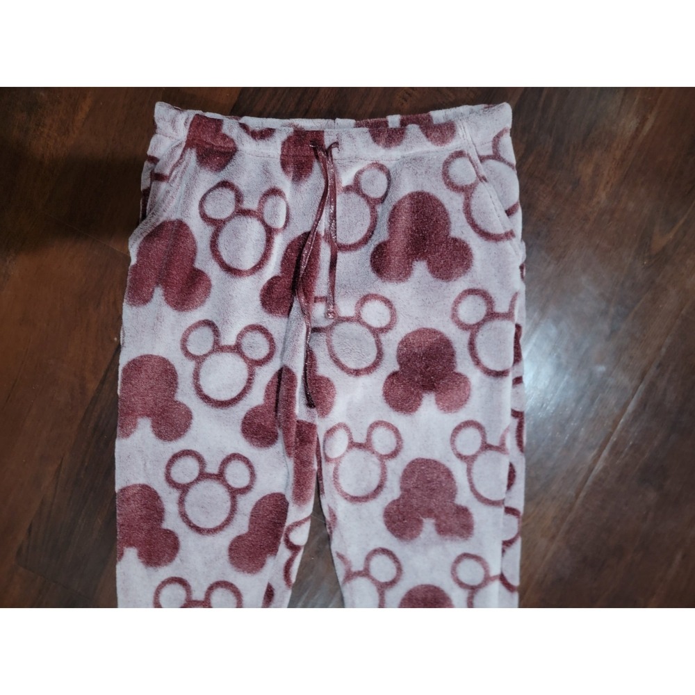 Mickey Mouse Disney Character Ladies'‎ Fleece 2-piece Pajama Set RED Large 12/14 - Picture 10 of 12